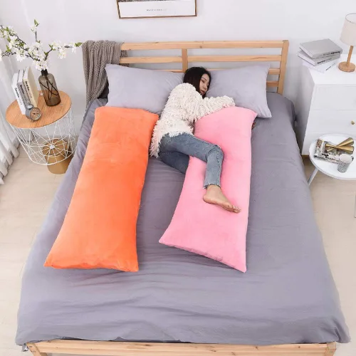 Miniatura 6 de TAOSON Cozy Luxury - Funda de almohada larga suave de 20 x 54 pulgadas, funda de almohada de terciopelo con cremallera, funda de cojín