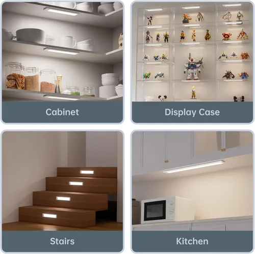 Miniatura 7 de Iluminación para debajo del gabinete de 15 pulgadas, luz LED expandible con controles de sensor, temperatura de color ajustable y brillo