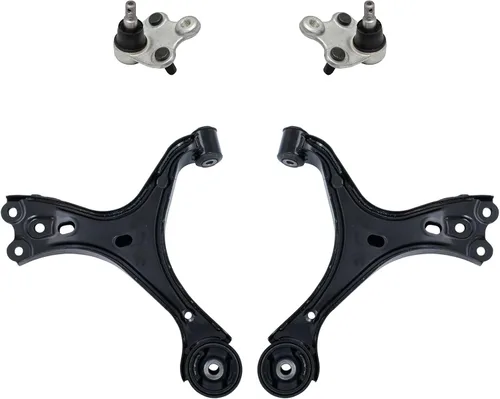 Miniatura 70 de TRQ Brazo de control delantero superior e inferior con rótula juego de 4 piezas compatible con Land Rover Range Rover 2003-2012