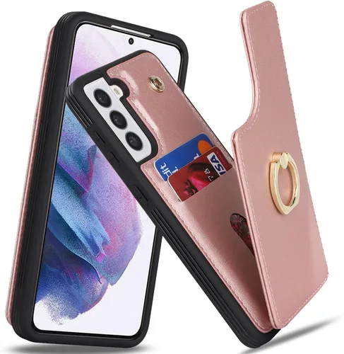 Miniatura 12 de Lipvina Funda para Samsung Galaxy A03s con tarjetero, Galaxy A03s Funda tipo cartera para mujer, tarjetero de crédito, soporte de anillo, fundas