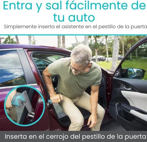 Miniatura 4 de Vive Asistencia de mango de coche para ancianos – Pestillo a prueba de arañazos – Ayuda de soporte de barra de agarre automático – Consejo