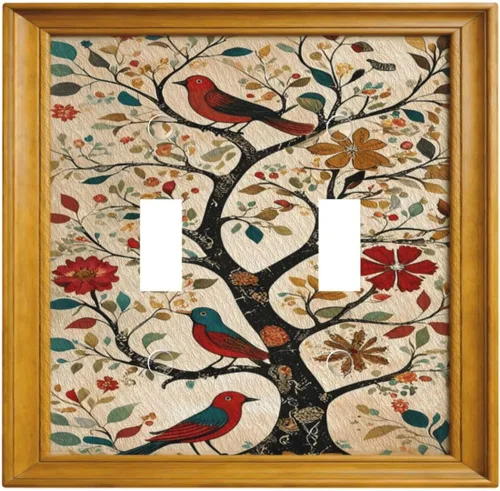 Miniatura 127 de Decorativo Arte Interruptor de Luz Cubiertas de Pintura al óleo Estilo Flores Placa de Pared de Interruptor de Interruptor Decorativo Placa