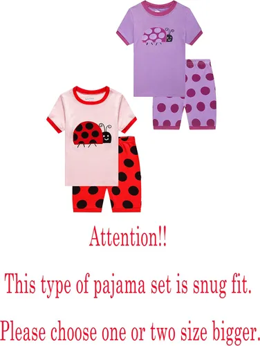 Miniatura 2 de Family Feeling jirafa - Pijama corta para niña (100% algodón)