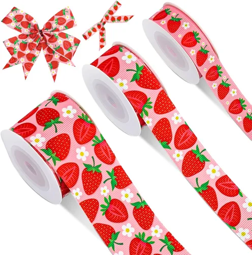 Miniatura 12 de JarThenaAMCS 3 rollos de cinta de grogrén para conversación del día de San Valentín, dulce corazón, sé mío, abrazo, beso, cinta blanca y rosa