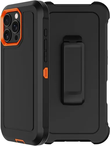 Miniatura 11 de Funda para iPhone 13 Pro Max con funda de clip para cinturón, 2 protectores de pantalla, protección contra caídas de grado militar, cuerpo completo