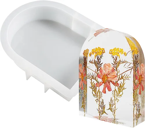 Miniatura 12 de Cayway Moldes de silicona con forma de corazón grande para flores, fundición de resina, boda de bricolaje, decoración del hogar