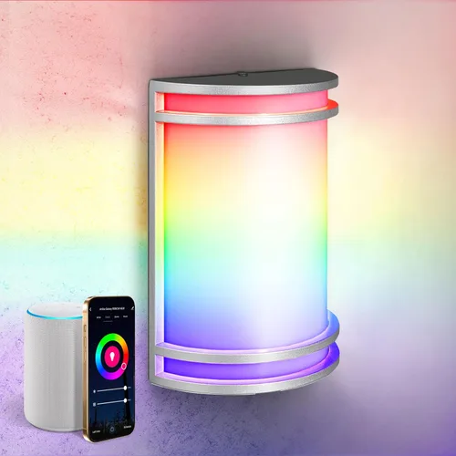 Miniatura 9 de ASD Lámpara LED de montaje en pared para exteriores e interiores de 10 pulgadas con sensor de movimiento, iluminación de pared de níquel cepillado