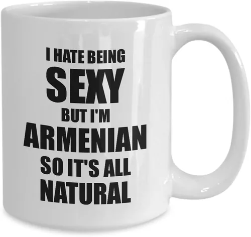 Miniatura 2 de Taza armenia sexy, regalo divertido para marido, esposa, novio, novia, novia, orgullo de Armenia, novedoso, mordaza, taza de té de café, 15 onzas