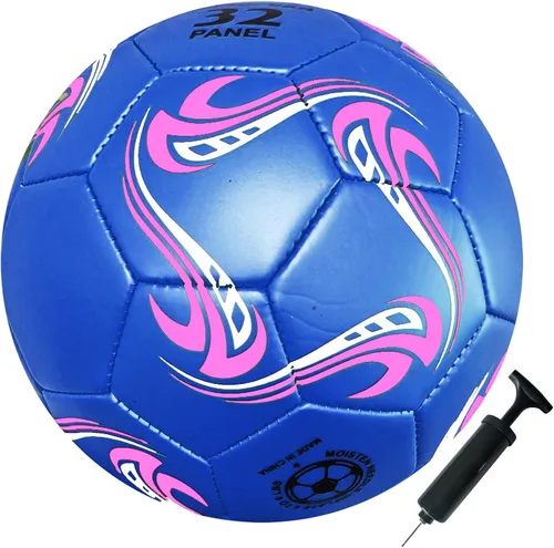 ABAJI Pelota de Fútbol Tamaño 3 4 5 Pelotas de Entrenamiento de Práctica Regalo Cuero Más Grueso Anti Explosión para Interior y Exterior Viene con