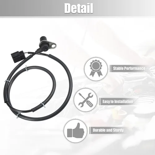 Miniatura 6 de uxcell Sensor de velocidad ABS delantero derecho para MITSUBISHI PAJERO III para PAJERO III para MITSUBISHI PAJERO IV No.MR407269/MR569412/4670A190