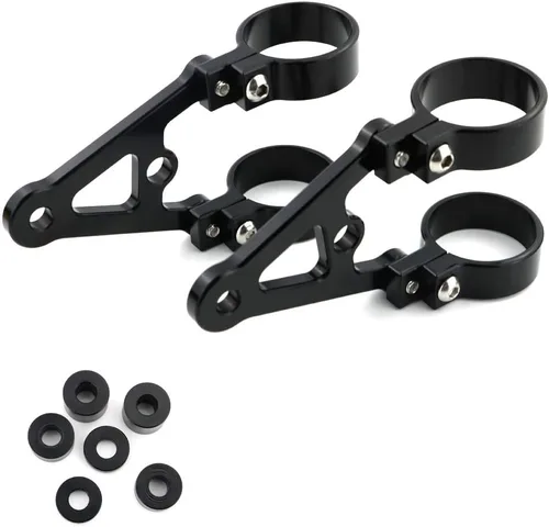 Miniatura 4 de Xitomer 1 par para tubos de horquilla delantera, soporte para lámpara de cabeza, soportes de faros delanteros de montaje CNC (1.378 in)