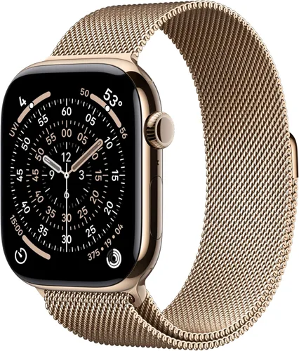Miniatura 41 de Apple Reloj inteligente de la serie 11 [GPS de 1.654 in] con caja de aluminio plateado con correa deportiva de niebla morada - S/M. Puntuación