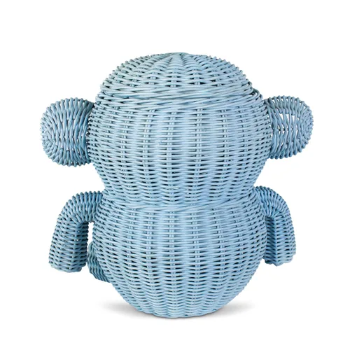 Miniatura 4 de G6 COLLECTION Cesta de almacenamiento grande de ratán con tapa, decoración del hogar, organizador de estantes tejido a mano, lindo hecho a mano