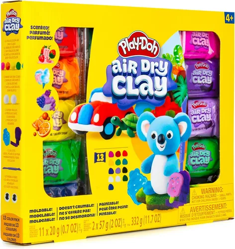 Miniatura 9 de Play-Doh Paquete variado de arcilla seca al aire, arcilla perfumada seca al aire para niños, arcilla de modelado para niños, regalo de artes