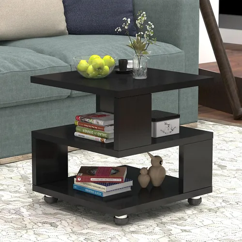 Miniatura 5 de Jerry & Maggie Magic Cube - Mesita de noche moderna para dormitorio, armario de noche individual, 1 paquete de mesita de noche de madera de mediados
