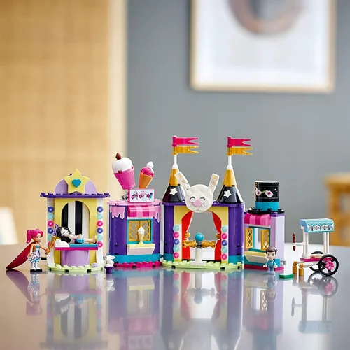 Miniatura 6 de LEGO Friends Magic Funfair Stalls 41687 Kit de construcción; juguete de simulación de carnaval para niños que aman los trucos de magia; nuevo 2021