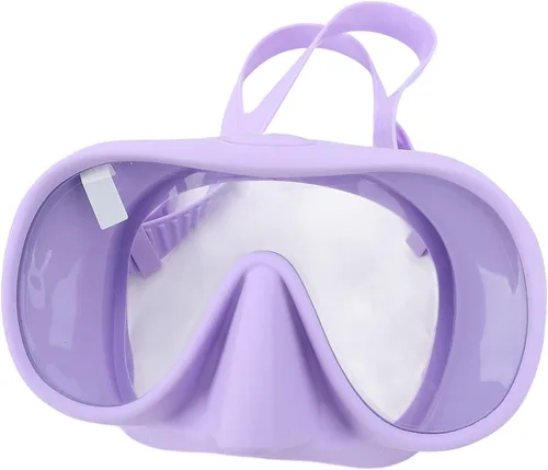 Miniatura 10 de Luocute Gafas de esnórquel de buceo con película antivaho de vidrio templado, máscara de natación juvenil anti rotura protegida, máscara de natación