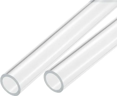 Miniatura 26 de MECCANIXITY Tubo acrílico transparente rígido redondo 18mm (0.7") ID 0.866 in (7/8") OD 14" para lámparas y linternas, sistema de refrigeración por