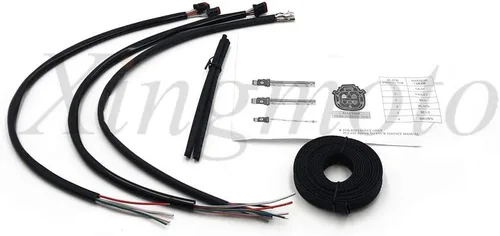 Miniatura 2 de NBX- Kit completo de cables para manillar de acero inoxidable de 35,5 a 16.0 in para Harley 14-17 Touring