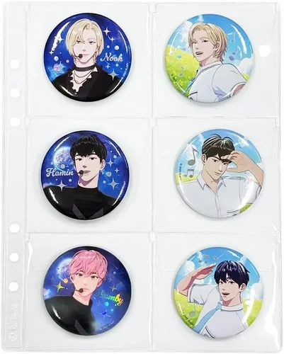 Miniatura 4 de Fundas de bolsillo transparentes A5 (10 páginas), páginas de repuesto para álbum de fotos para carpeta de 6 anillas (anchas), doble cara, 4