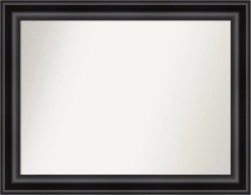 Miniatura 522 de Amanti Art Espejo personalizado, espejo de baño negro puente, espejo de pared o espejo de tocador de baño sobre el fregadero (26 x 26 pulgadas)