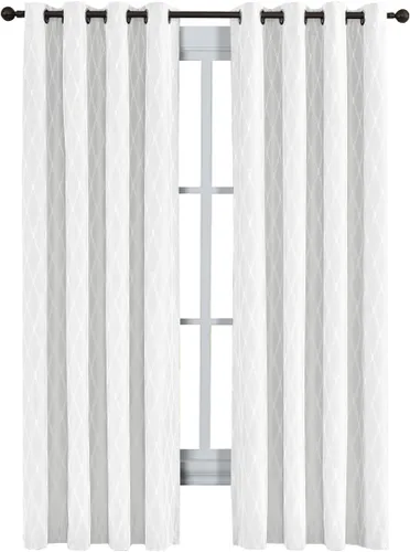 Miniatura 9 de Royal Bedding Victoria - Paneles térmicos opacos, cortinas de ventana de jacquard con ojales superiores para oscurecer la habitación, un par, juego