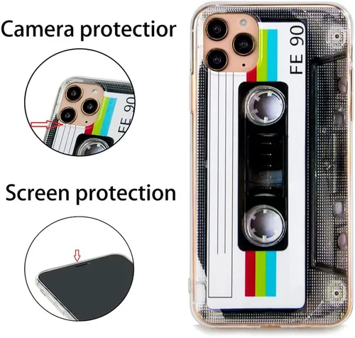 Miniatura 3 de FAteam - Funda para iPhone 11 Pro Max, acabado mate, resistente, suave, con esquinas reforzadas, TPU suave, parachoques suave, funda de cassette