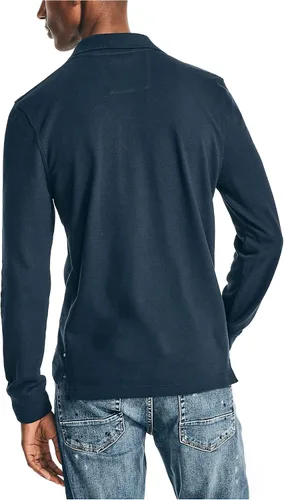 Miniatura 3 de Nautica Polo de cubierta de manga larga de ajuste clásico para hombre