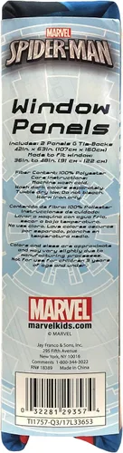 Miniatura 6 de Jay Franco Marvel Spiderman Classic Saving The Day - Juego de 4 cortinas decorativas de 63 pulgadas (2 paneles, 2 alzapaños)