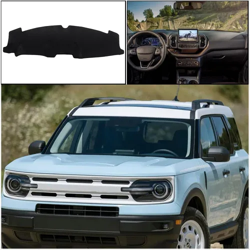 Miniatura 6 de Cubierta de tapete para salpicadero, consola central interior personalizada compatible con Ford Bronco Sport SUV 2021, 2022, 2023, accesorios