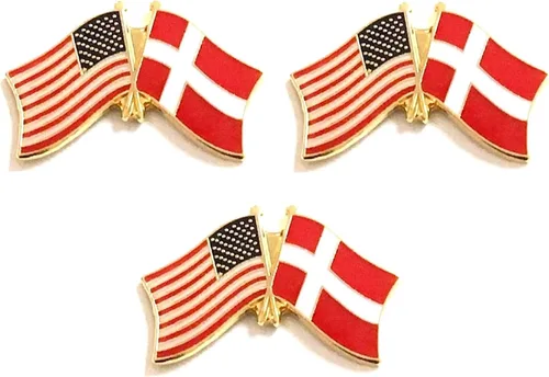 Miniatura 168 de 3 Pines de solapa con banderas de Estados Unidos y países internacionales, paquete de 3 pines dobles con diseño de banderas de Estados Unidos