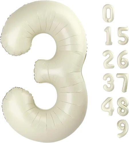 Miniatura 358 de Globos de números de 5 globos de 40 pulgadas, decoraciones de cumpleaños azules para niños y niñas, globos de números azul marino grandes