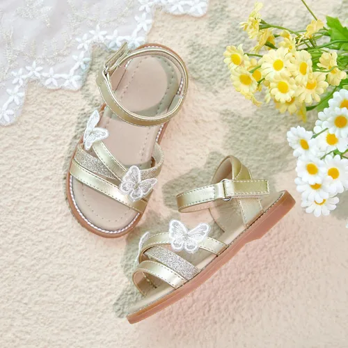 Miniatura 7 de Otter MOMO - Sandalias de verano para niñas con puntera abierta, sandalias planas de princesa con suela cómoda