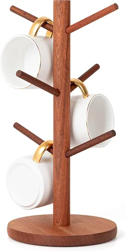 Miniatura 9 de MyLifeUNIT Soporte para Tazas, Soporte para Tazas de Café con 6 Ganchos (Negro) MyLifeUNIT