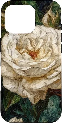 Miniatura 19 de Funda para iPhone 13 Van Gogh Art White Flower White Roses