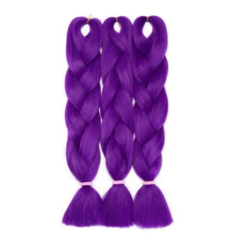 Miniatura 59 de Benehair Extensiones de cabello trenzado ombré de 24 pulgadas, 1 paquete de extensiones de cabello trenzado jumbo de alta temperatura, cabello