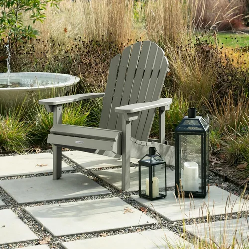 Miniatura 2 de Highwood Hamilton - Silla Adirondack plegable y reclinable fabricada en Estados Unidos, tamaño adulto, eucalipto