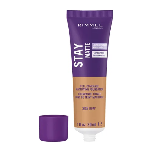 Miniatura 2 de Rimmel Base Stay Matte Buff, 1 onza líquida (paquete de 3)
