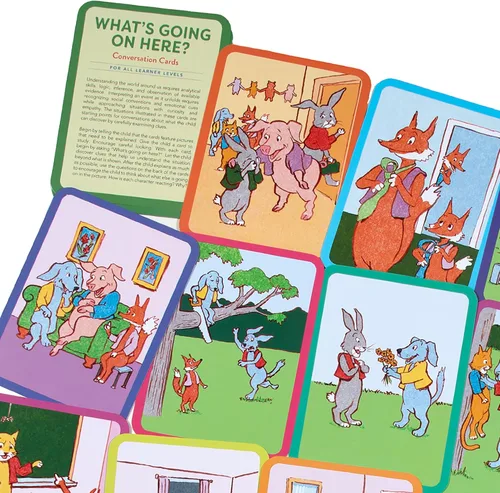 Miniatura 6 de eeBoo: ¿Qué está pasando aquí? Tarjetas de conversación, desarrolla la empatía a través de ilustraciones amistosas de situaciones sociales