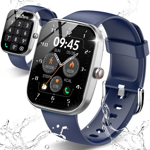 Csasan Reloj inteligente para hombres y mujeres (respuesta/hacer llamadas), pantalla HD de 1.91 pulgadas, monitor de frecuencia cardíaca, sueño,