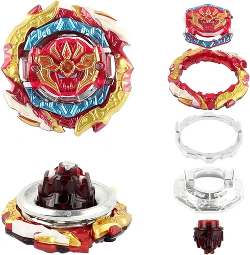 Miniatura 5 de Battling Tops Burst Battle B-188 Guilty Longinus Kr MDS-2 Juguetes Giratorios para Niños con Lanzador Bey Personalizado B-184 (B-188)