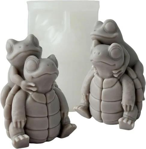 Miniatura 8 de Groot - Moldes de silicona de fundición de resina para decoración del hogar y fabricación de velas, molde en espiral ondulado Peonía-medio abierto