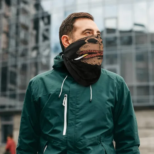 Miniatura 5 de Máscara facial pasamontañas media bandanna Gorilla fumando cuello polainas sol polvo protección contra el viento sin costuras diadema para mujeres
