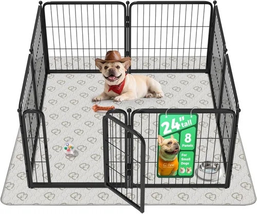 Miniatura 78 de FXW Homeplus Unleashed Corralito para Perros de Interior - Juego Sin Estrés y Seguro, Resistente de 24 Pulgadas 4 Paneles Corral para Cachorros