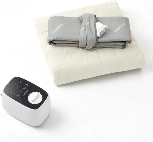 EQM 350, King - Almohadilla de colchón calentada por agua sin EMF - Control de temperatura dual - Calentador de cama no eléctrico - Ecológico -
