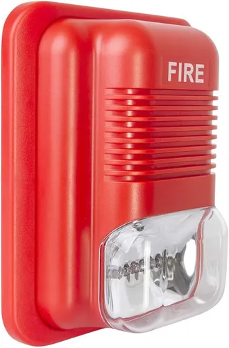 Miniatura 3 de Alarma de incendios Sirena de seguridad bocina zumbador DC12V-24V sonido y luz incendio advertencia estroboscópica sirena para una sola acción