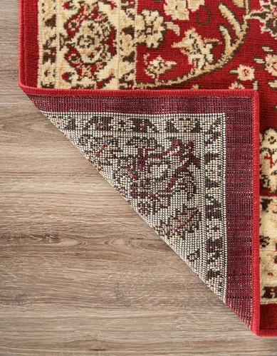 Miniatura 4 de Unique Loom Colección Sialk Hill - Alfombra de área Washington (7' 10" x 10' Rectángulo Burdeos/Crema)