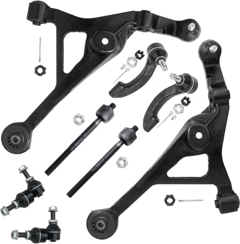 Miniatura 256 de Detroit Axle - Kit de brazos de control de extremo delantero de 8 piezas para Dodge Dakota 00-04, Durango 00-03, 4 brazos de control superior e