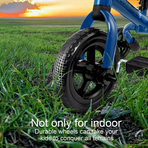 Miniatura 6 de YGJT Triciclo 3 en 1 para niños de 2 a 5 años, bicicletas de equilibrio plegables para niños con asiento ajustable y pedal extraíble, juguetes