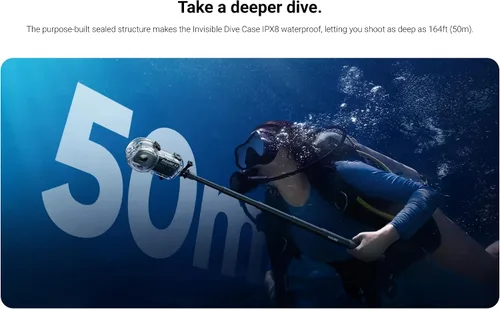 Miniatura 5 de Insta360 Estuche de buceo invisible X3 (nuevo) - Impermeable hasta 164.0 ft (164 pies)